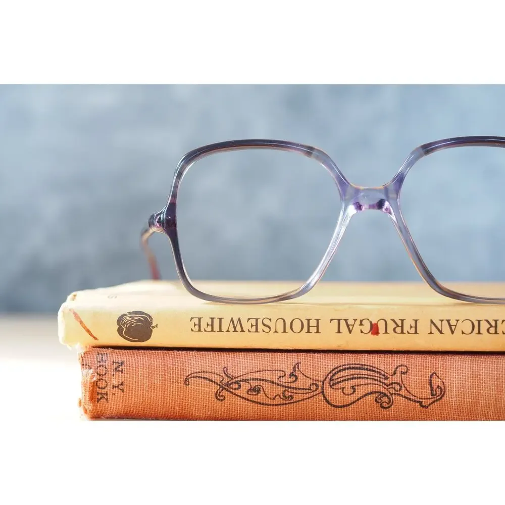 Vintage 1970s Eyeglasses Canada 52-16 Granny Chic Retro Boho Jackie O NOS